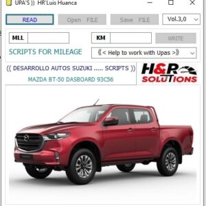 SCRIPTS MAZDA BT50 DASH 93C56